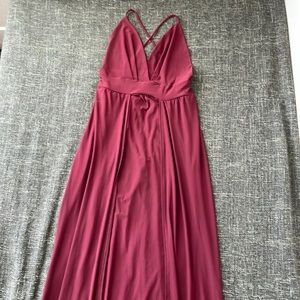 Maroon long dress Size 10